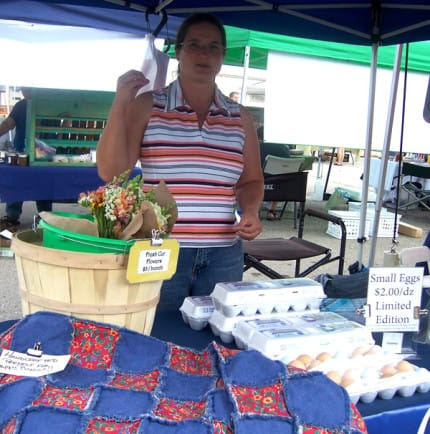Photo by Lisa Carolin. Lands of Bru Garick is the featured vendor at the Saturday Farmers Market.