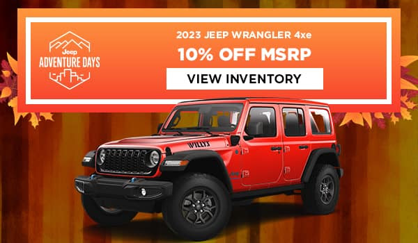 2023 Jeep Wrangler 4xe - 10% OFF MSRP