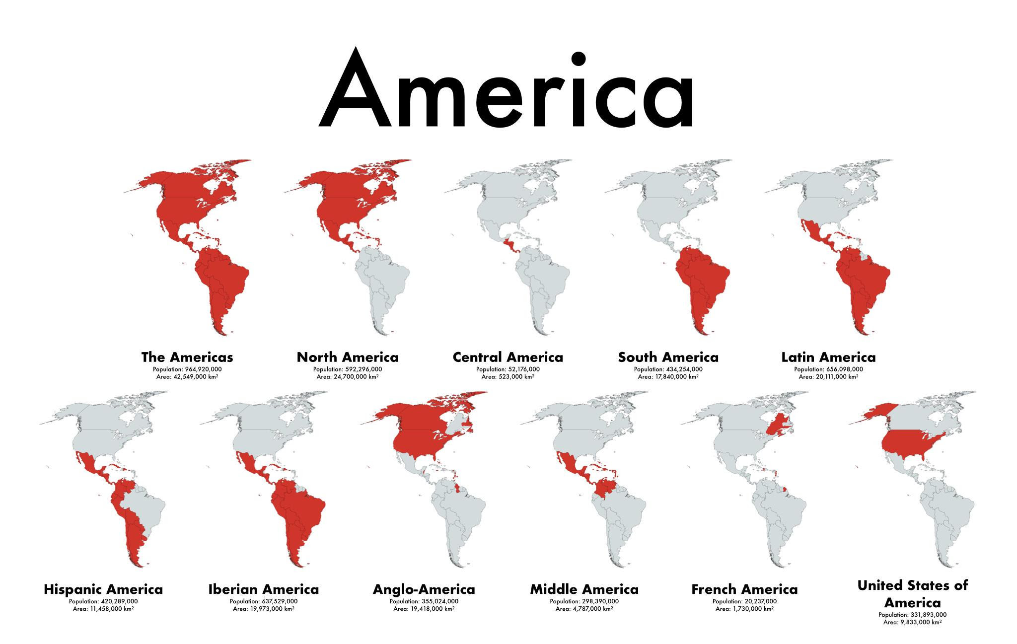 What Is America? 11 Maps Show The Different Americas That Exist