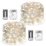 String Lights 100 LEDs Warm White White M...