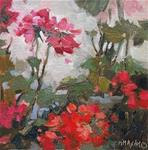 Collector's Painting Give-Away for " Geranium Stem" - Posted on Tuesday, November 11, 2014 by Mary Maxam