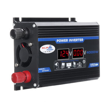 4000W Peak Car Power Inverter 12V-220V/110V Modified Sine Wave Converter with LCD Screen Dual USB 8 Safety Protection