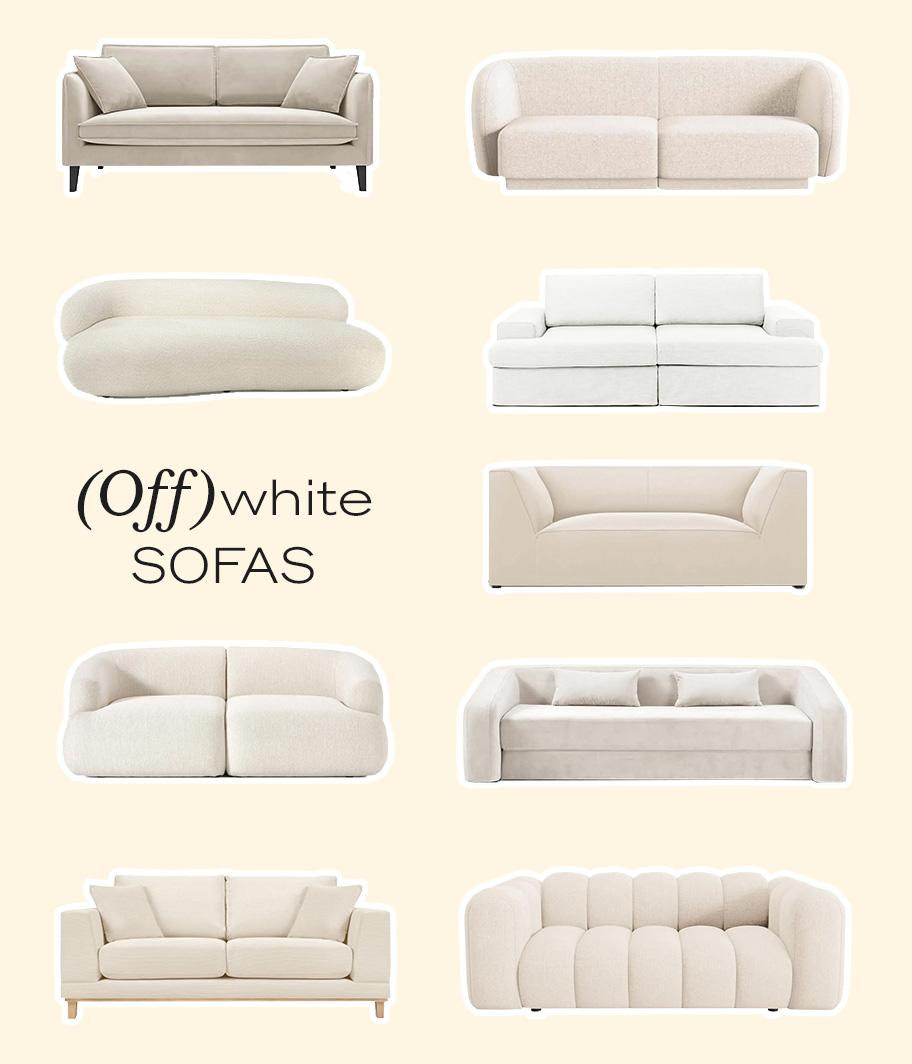 Look de tendencia: sofás en color blanco