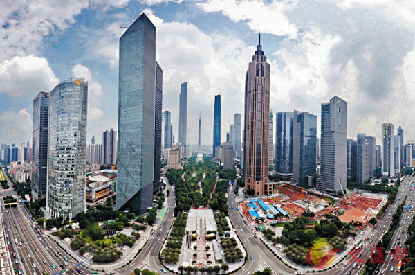 ■圖為廣州珠江新城金融產業聚集區。 敖敏輝攝