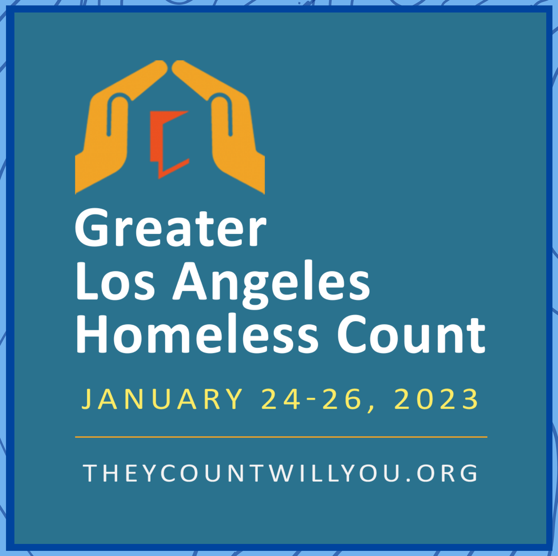 Homeless Count graphic with text 