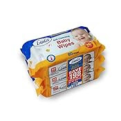 Little's Soft Cleansing Baby Wipes (Pack of 3, 80 Wipes)