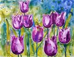 Purple Tulips - Posted on Tuesday, April 7, 2015 by Anna Penny