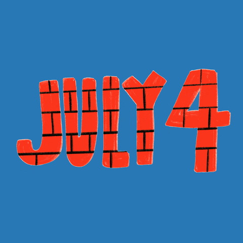 Shackled hands breaking free, smashing through brick-textured text reading "July 4". Replacing it is text that reads: "Juneteenth, because all were not free in 1776"