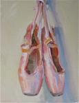 Pink Ballet Slippers,still life, oil on canvas,10x8,price$200 - Posted on Saturday, April 11, 2015 by Joy Olney