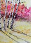 Original Watercolor Painting- "Maine Autumn Landscape" - Posted on Monday, January 5, 2015 by James Lagasse