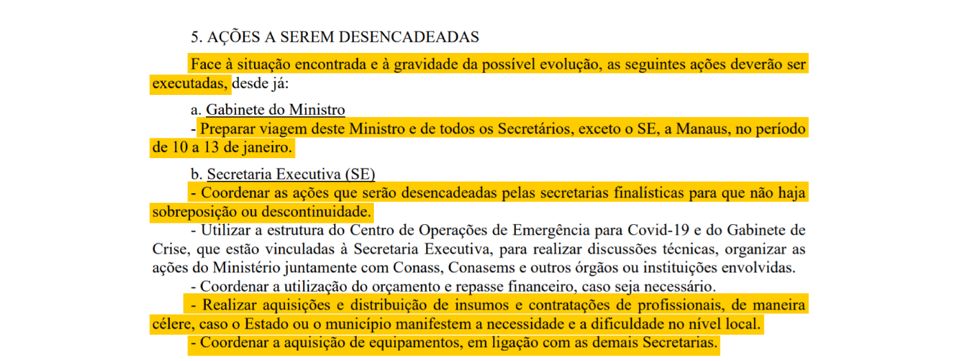 Governo Bolsonaro sabia 10 dias antes de colapso em Manaus e necessidade de transferir pacientes
