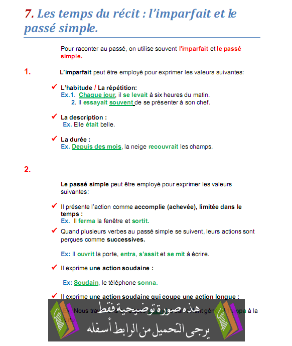 درس Les temps du récit: l’imparfait et le passé simple – اللغة الفرنسية – الثالثة إعدادي Les-temps-du-récit-l’imparfait-et-le-passé-simple