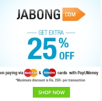 Extra 25% Discount on Snapdeal & Jabong