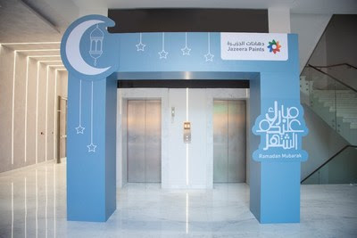 Jazeera Paints Adorns the New Headquarter Building in Riyadh with Ramadan Decorations