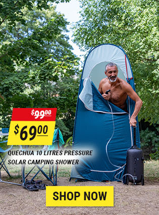 Quechua 10 Litres Pressure Solar Camping Shower
