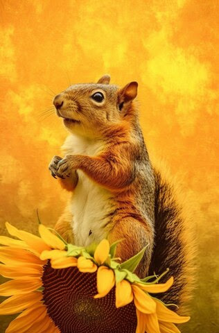 Sunflower-Squirrel