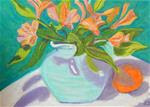 Freesias with Orange - Posted on Wednesday, February 18, 2015 by Elaine Shortall