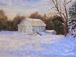 Farm to Canvas ~ Snowy Days End - Posted on Thursday, February 5, 2015 by Vincenza Harrity