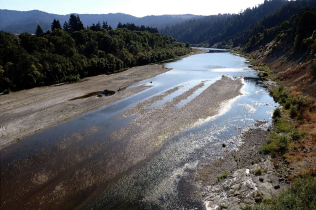The Eel River at Scotia running on Sept. 17, 2021.