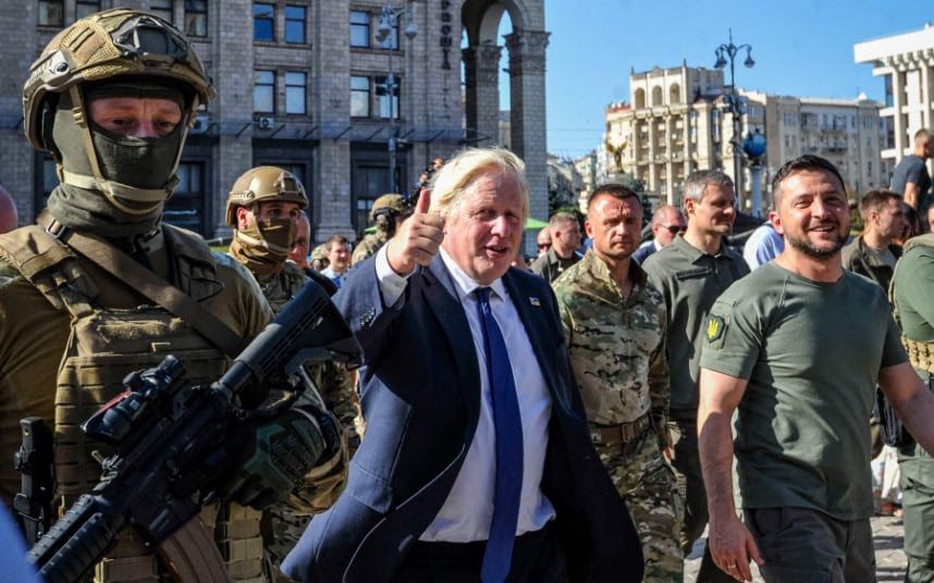 Boris Johnson has made a surprise visit to Kyiv