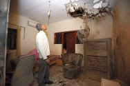 Damage from Qassam rocket attack at a home in Sderot, southern Israel, November 2012. (archive)