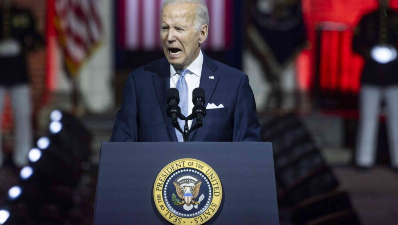 After Using FBI To Suppress Son’s Crimes And Raid Political Rival’s Home, Biden Warns Democracy In Danger