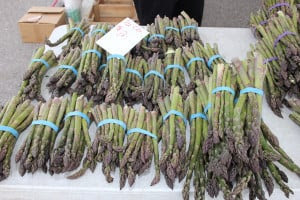 Asparagus by the bundle.