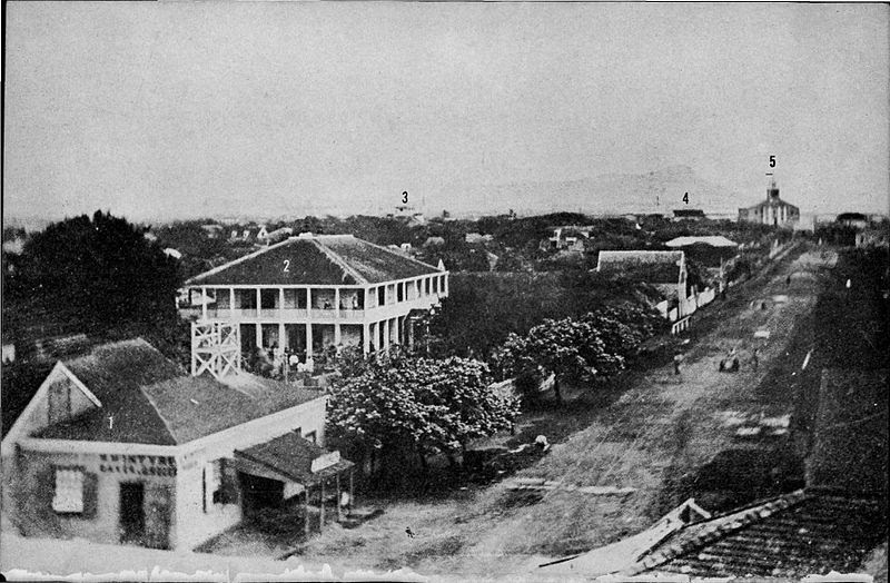 File:View of Honolulu down King from Fort Street in 1855.jpg