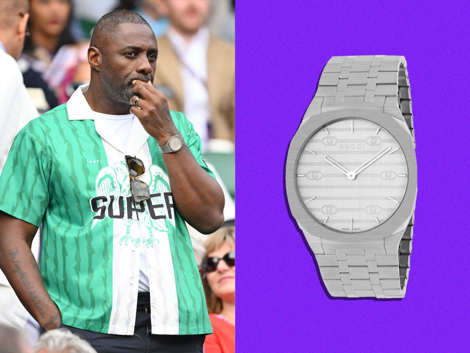 Idris Elba en la final del torneo Wimbledon 2023