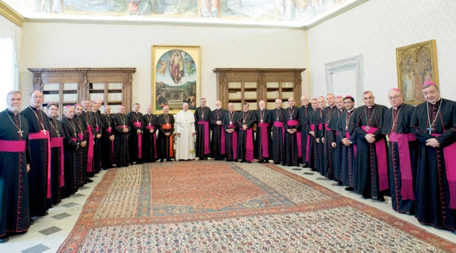 Obispos de Chile en visita ad limina con el Papa Francisco / Foto: Comunicaciones Iglesia de Santiago Obispos de Chile en visita ad limina con el Papa Francisco / Foto: Comunicaciones Iglesia de Santiago