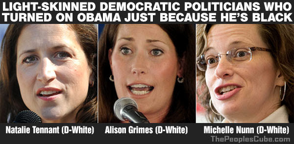 Democrats who hate Obama because he's black