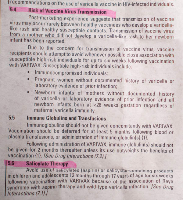 Varivax Vaccine Insert 10 - vacunas preguntas que nunca te permitirán realizar Varivax Vaccine Insert 10 - vacunas preguntas que nunca te permitirán realizar