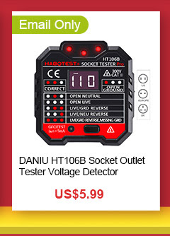 DANIU HT106B Socket Outlet Tester Circuit Polarity Voltage Detector