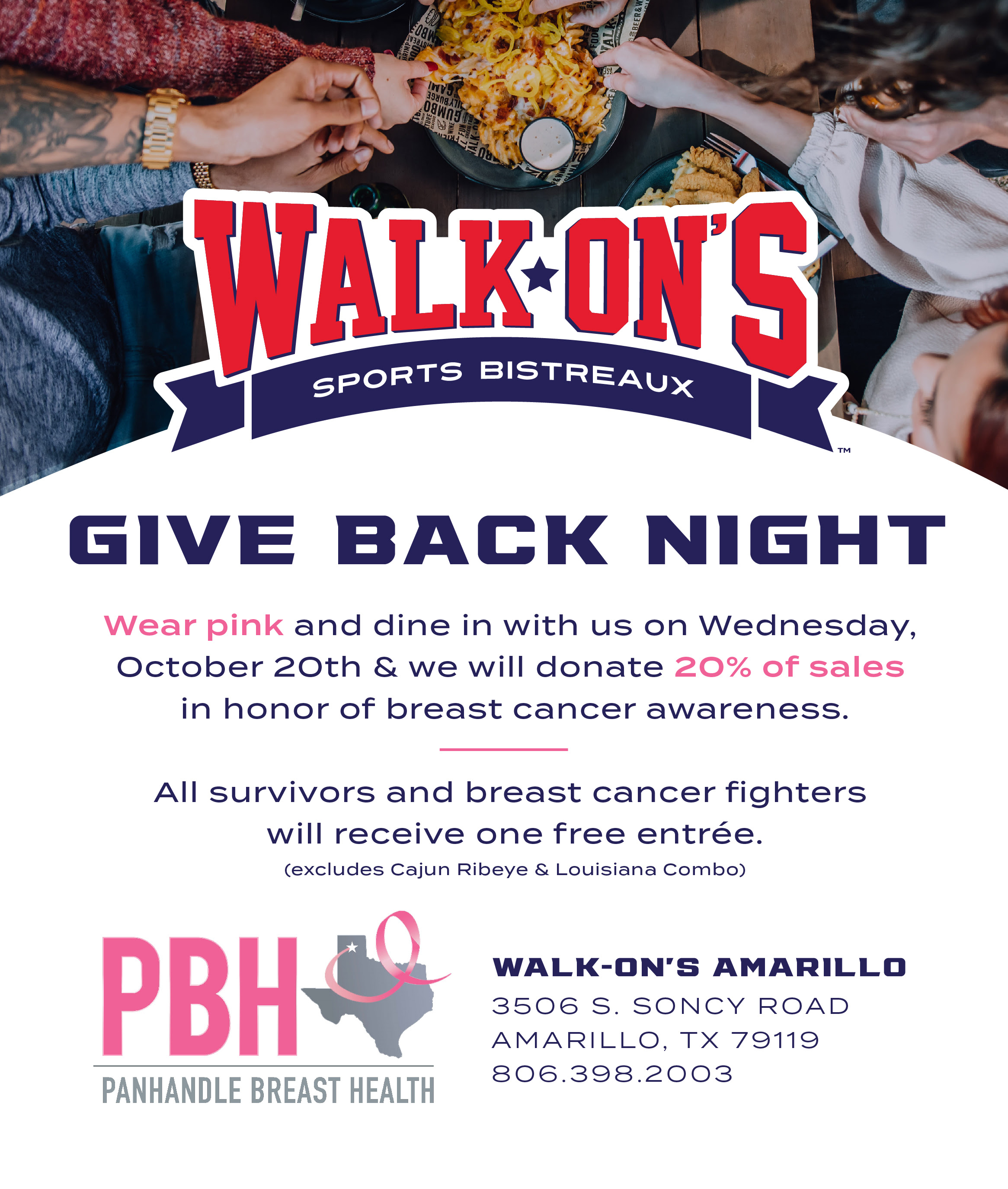 Give Back Night Walk-On's @ Walk-On's