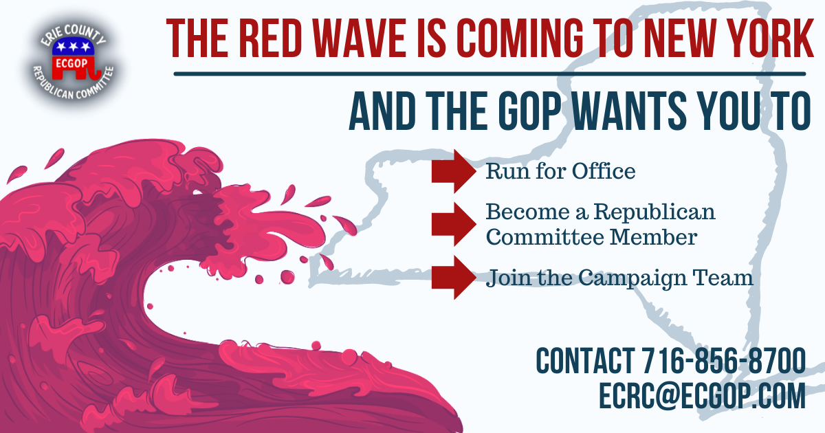 Midler nedsænket Markeret Friday Dispatch: Red Wave's coming, what are you doing to help? - Erie  County Republican Committee