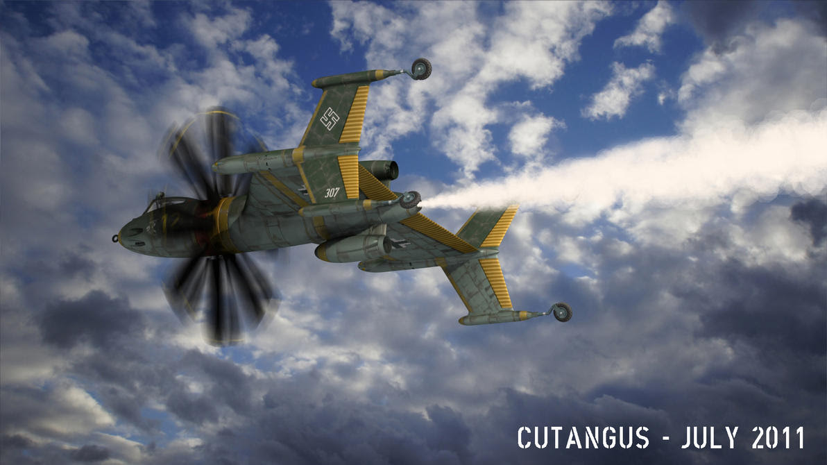 Steam-propelled fighter II by CUTANGUS