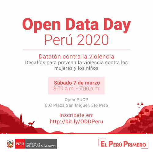 Open Data Day Perú 2020 para crear soluciones para prevenir la violencia familiar