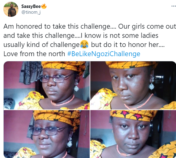 #BeLikeNgoziChallenge trends as Nigerians dress up like Ngozi Okonjo-Iweala to celebrate her emergence as WTO Director-General