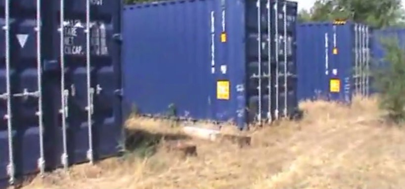 FEMA Forced Relocations Coming? Mysterious Blue Shipping Containers Shipping_containers