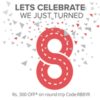 Redbus: Get Rs 300 off on roundtrip bus booking