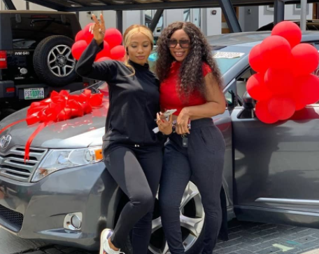BBNaija star, Mercy Eke gifts her sister a car on her birthday (photos)