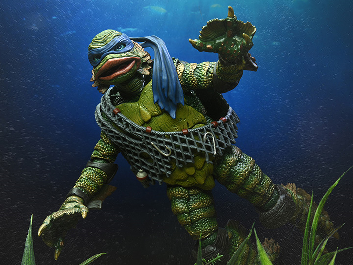 Universal Monsters x Teenage Mutant Ninja Turtles Ultimate Leonardo as The Creature
