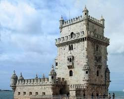 Belém Tower, Lisbon, a UNESCO World Heritage Site, with its intricate Manueline architecture