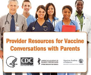 Web button for Provider Resources for Vaccine Conversations with Parents