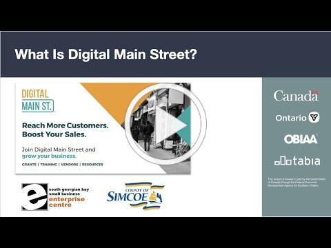 Introduction to Digital Main Street
