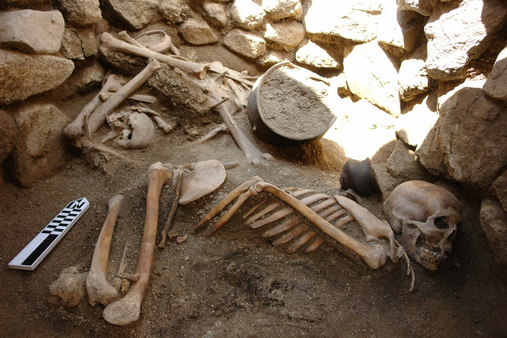 Remains at a Bronze Age burial at Gegharot Armenia