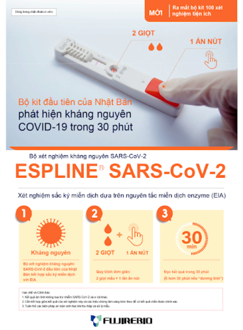 HÀNG CÓ SẴN - Combo 10 - Kit xét nghiệm kháng nguyên ESPLINE SARS-CoV-2 - Dựa trên nguyên tắc miễn dịch enzyme (EIA)