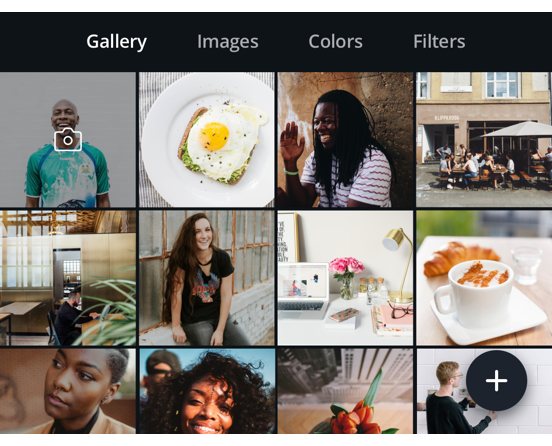 Upload photos on the Android App
