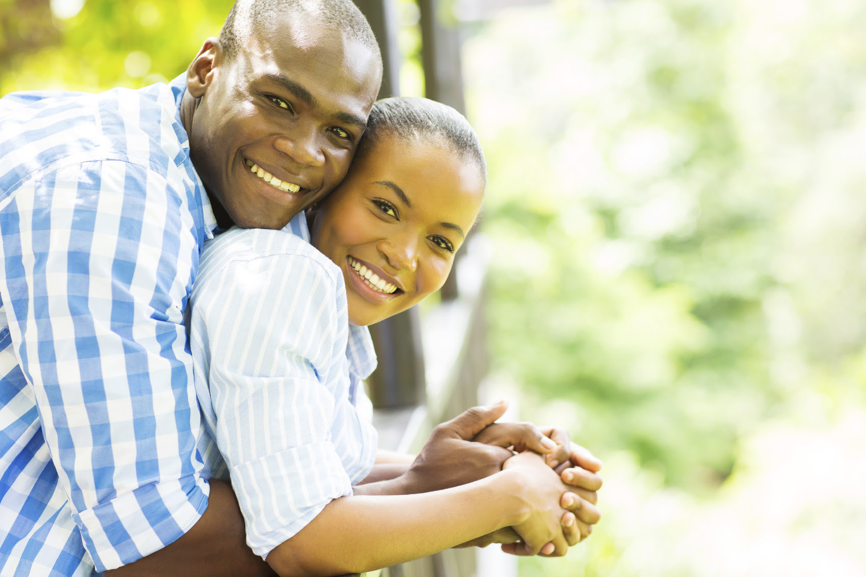 happy african american couple