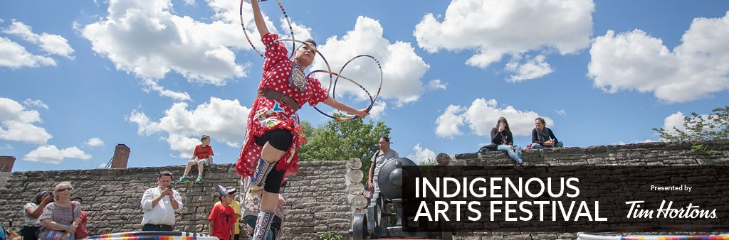 Hoop Dancer Rhonda Doxtator performs at the 2017 Indigenous Arts Festival.